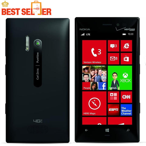 Unlocked Original Nokia Lumia 928 Windows Phone 4.5'' Dual Core 1.5GHz 32GB 8.7MP NFC 3G Unlocked Cell phone