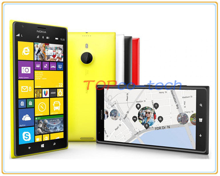Original Unlocked Nokia Lumia 1520 GSM 3G&4G Windows Mobile Phone 8 Quad-core 2G RAM 6.0'' 20MP WIFI GPS 32GB Dropshipping