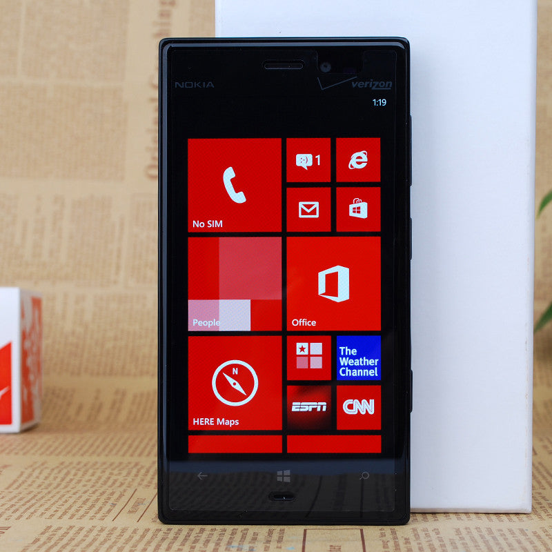 Unlocked Original Nokia Lumia 928 Windows Phone 4.5'' Dual Core 1.5GHz 32GB 8.7MP NFC 3G Unlocked Cell phone